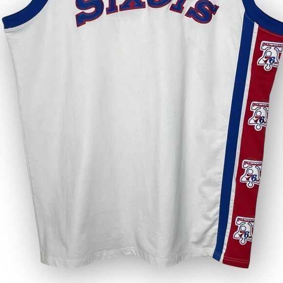 Philadelphia Sixers Basketball Jersey Hardwood Classics Majestic NBA Men’s 2X - Picture 4 of 11